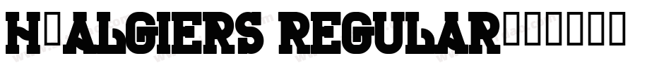 H_Algiers Regular字体转换